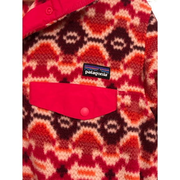 Patagonia Synchilla Snap-T Fleece Pullover-Red - Picture 4 of 5